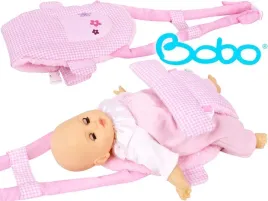 nosidelko-bobo-nosidlo-na-szelkach-dla-lalki-rozowa-kratka-z-kwiatuszkami