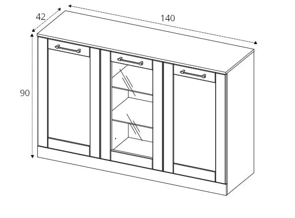 komoda-do-salonu-szynaka-meble-cozy-140-cm-trzydrzwiowa-dab-rustical-glebokosc-mebla-42-cm