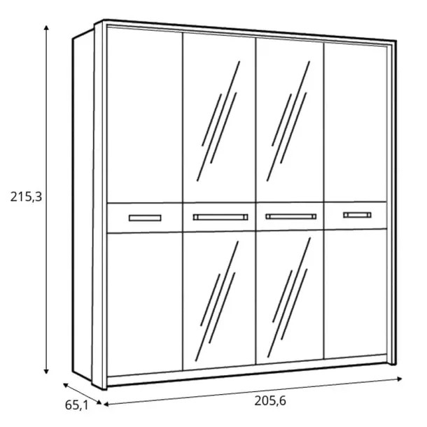 szafa-z-lustrem-meble-wojcik-monaco-206-cm-czterodrzwiowa-czarny-mat-kolor-mebla-czarny