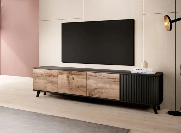 szafka-rtv-halmar-random-stojaca-200-cm-trzydrzwiowa-dab-wotan-szerokosc-mebla-200-cm
