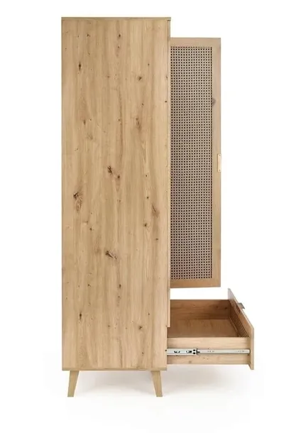 szafa-dwudrzwiowa-halmar-borneo-80-cm-z-szuflada-dab-artisan-plyta-mdf-kolor-frontow-dab-artisan