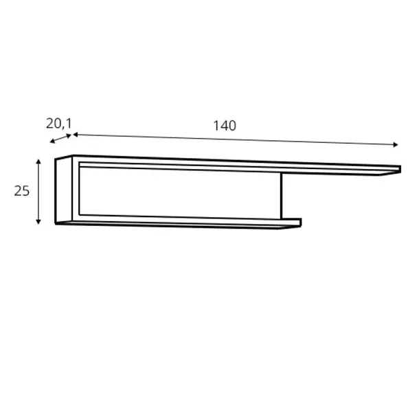 polka-wiszaca-scienna-na-ksiazki-do-salonu-lyon-nowoczesna-bialy-dab-material-plyta-laminowana