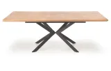 stol-rozkladany-halmar-legarto-160-200-cm-dab-naturalny-czarny-metalowy-stan-nowy