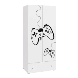 szafa-biala-na-ubrania-dwudrzwiowa-z-szuflada-garderoba-stella-game