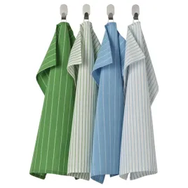 ikea-rinnig-scierki-kuchenne-45x60cm-4szt-bawelna-zielony-niebieski-w-paski