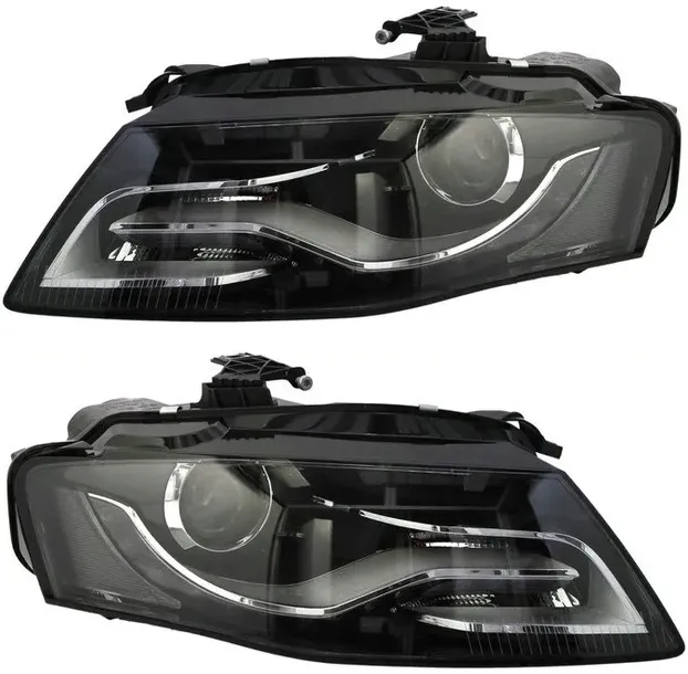 REFLEKTORY LAMPY AUDI A4 B8 07-10 DEPO KOMPLET BI-KSENON + LED + SILNICZKI