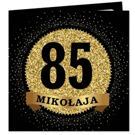 zaproszenie-na-85-urodziny-premium-color-czarny-imie-na-85-urodziny-