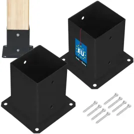podstawa-slupa-drewnianego-przykrecana-do-betonu-stal-czarna-101x101mm-2szt