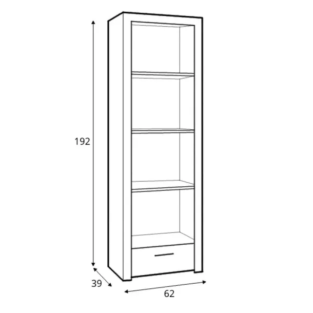 regal-na-ksiazki-do-pokoju-salonu-biura-balder-bialy-jasny-dab-glebokosc-mebla-39-cm