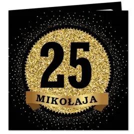 zaproszenie-na-25-urodziny-premium-color-czarny-imie-na-25-urodziny-