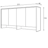 nadstawka-bed-concept-szary-glebokosc-mebla-46-cm
