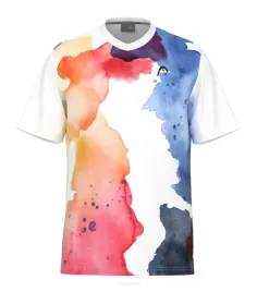 koszulka-tenisowa-head-top-spin-pomaranczowo-niebieska-r-xl