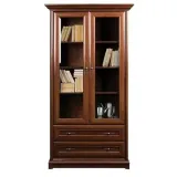 witryna-do-salonu-black-red-white-kent-110-cm-stojaca-kasztan-2-drzwi-stan-nowy