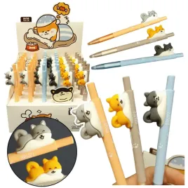 dlugopis-z-figurka-pieska-shiba-niebieski-tusz-0-5mm
