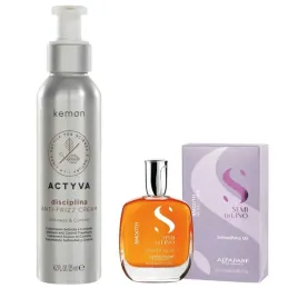 kemon-actyva-disciplina-anti-frizz-krem-125-ml-olejek-100-ml-wygladzajacy