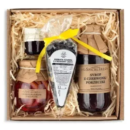kosz-box-upominkowy-zestaw-na-prezent-w-karbowanym-kartoniku-herbata-syrop