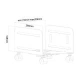 stojak-do-cpu-z-kolkami-neomounts-cpu-m100black-stan-nowy