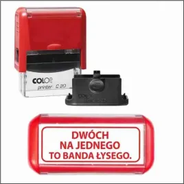 pieczatka-dwoch-na-jednego-to-banda-lysego-smieszne-gadzety-prezent