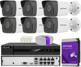 zestaw-monitoringu-ip-6-kamer-4mpx-ir30-hikvision-rejestrator-8x-poe-hilook