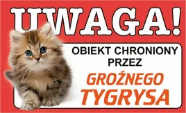 tabliczka-tablica-uwaga-kot-teren-monitorowany-prezent-gadzet-12x20cm