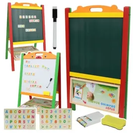 tablica-dwustronna-magnetyczna-kredowa-dla-dzieci-alfabet-magnesy-polka