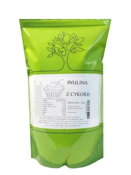 INULINA Z CYKORII proszek naturalny prebiotyk błonnik 1 kg ECOBI