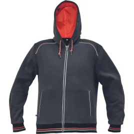 knoxfield-bluza-z-kap-antracyt-czerw-m