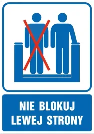 naklejka-nie-blokuj-lewej-strony-30x42cm