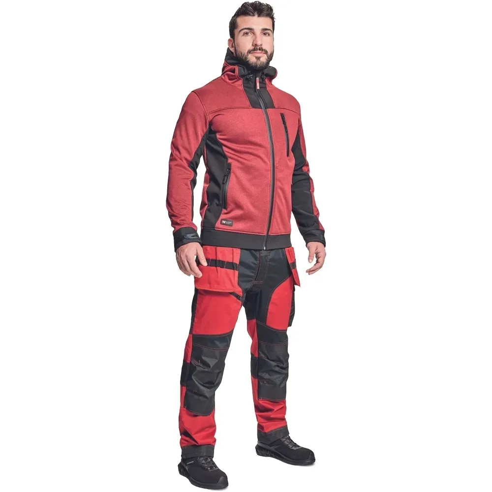 huyer-softshell-kurtka-czerwony-xxl-stan-nowy