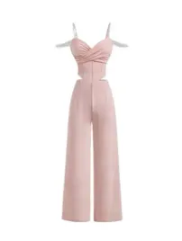 shein-komplet-damski-rozowy-top-i-spodnie-na-zamek-40-42-1gn