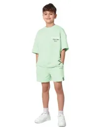 shein-chlopiecy-komplet-koszulka-i-spodenki-z-nadrukami-zielony-122-128-1gb