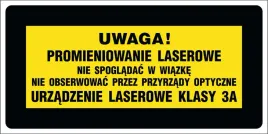 naklejka-uwaga-promieniowanie-laserowe-klasy-3a-20x40cm