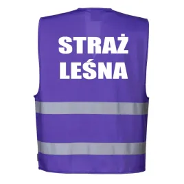 kamizelka-odblaskowa-portwest-fioletowa-l-xl-z-nadrukiem-straz-lesna