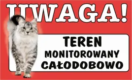 tabliczka-tablica-uwaga-kot-teren-monitorowany-prezent-gadzet-12x20cm
