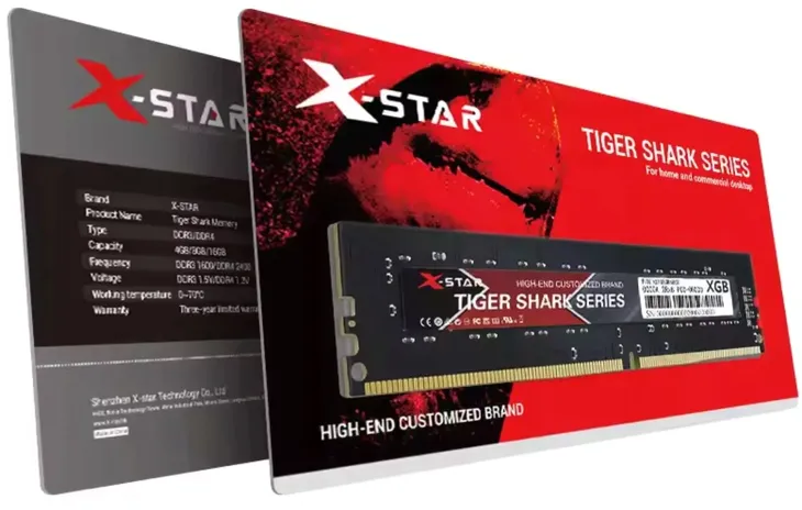 Pamięć RAM X-Star DDR3 16GB (2x8GB) 1,5v PC3 1600MHz do PC / Intel & AMD