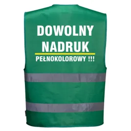 kamizelka-odblaskowa-zielona-100szt-portwest-z-dowolnym-nadrukiem