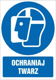 tabliczka-ochraniaj-twarz-15x21cm-pcv-1mm