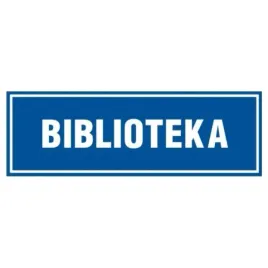znak-tabliczka-biblioteka-10x30cm-pcv-1mm-tablica