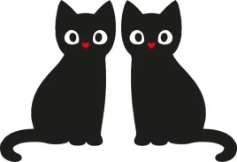 naklejka-dwa-koty-duza-kot-czarny-35x55cm-pokoj-dzieciecy