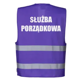 kamizelka-odblaskowa-portwest-fioletowa-l-xl-z-nadrukiem-sluzba-porzadkowa