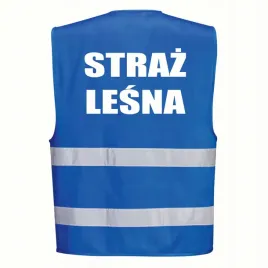 kamizelka-portwest-niebieska-rozmiar-l-xl-z-nadrukiem-straz-lesna