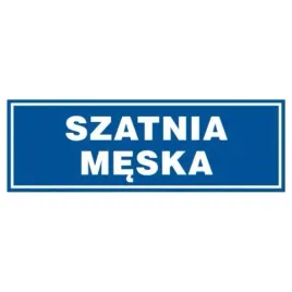znak-tabliczka-szatnia-meska-10x30cm-pcv-1mm-tablica