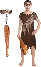 kostium-jaskiniowiec-dla-dzieci-neandertalczyk-komplet-stroj-halloween-m