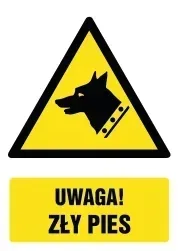 naklejka-uwaga-zly-pies-21x30cm
