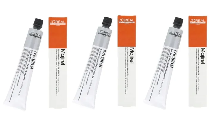 Loreal Majirel Majirouge 7.40 3x 60 ml blond miedziany intensywny farba