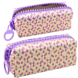 piornik-szkolny-organizer-wzor-lusek-syrenich-duzy-suwak-fioletowy-21x8cm