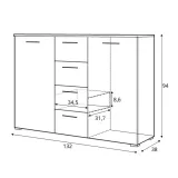 komoda-do-salonu-helvetia-beta-132-cm-2-drzwi-4-szuflady-dab-bialy-stan-nowy
