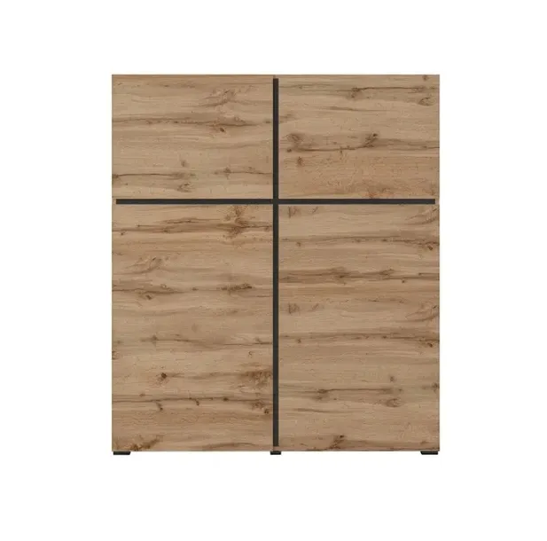 komoda-helvetia-cross-119x40x139-cm-dab-wotan-4-drzwi-matowa-na-nozkach-kolekcja-cross