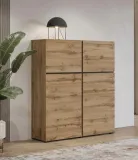 komoda-helvetia-cross-119x40x139-cm-dab-wotan-4-drzwi-matowa-na-nozkach-kolor-frontow-dab-wotan