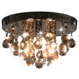 lampa-sufitowa-z-przydymionymi-koralikami-czarna-okragla-g9-lumarko